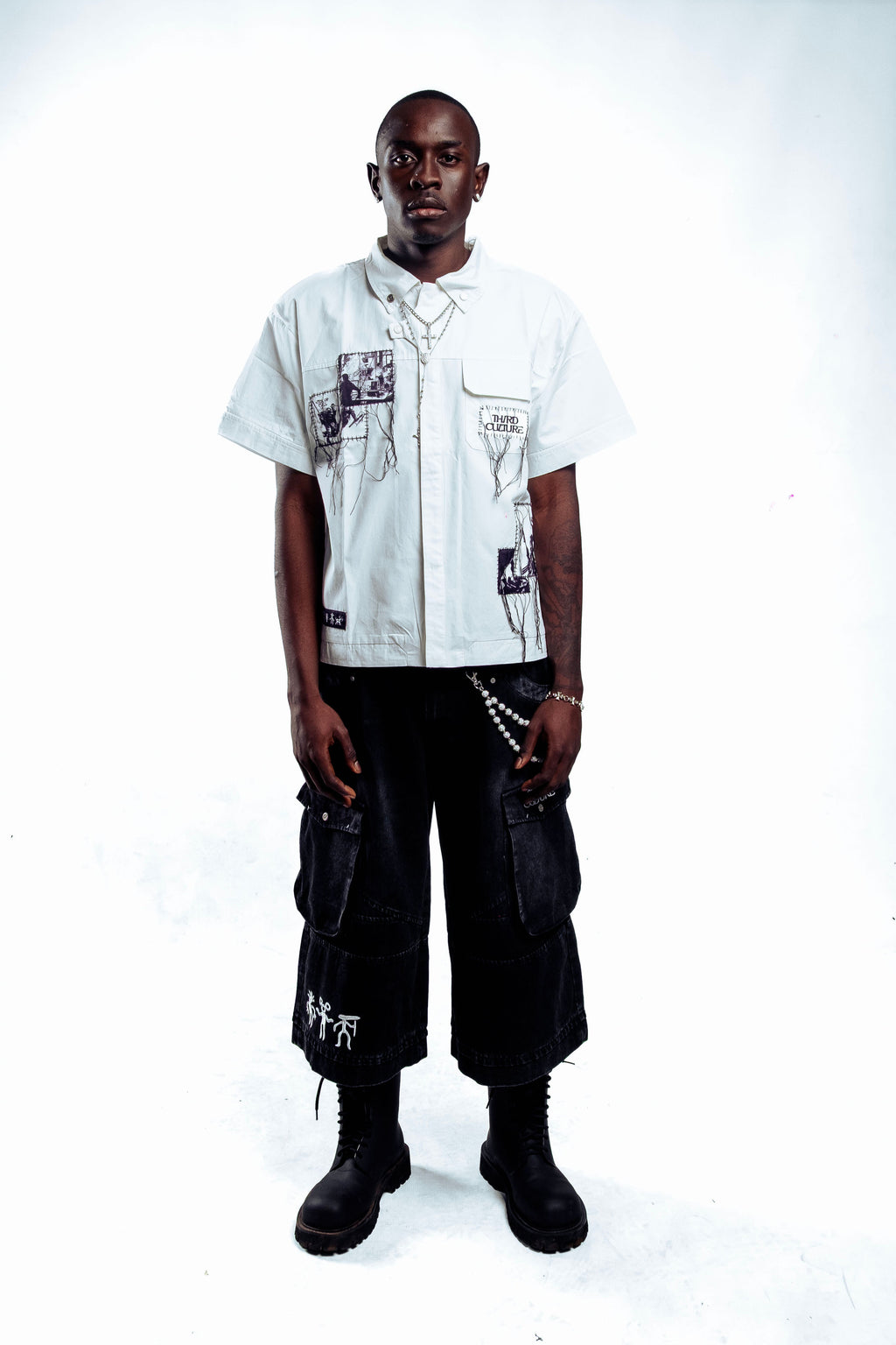 Third Culture White Combat Shirt