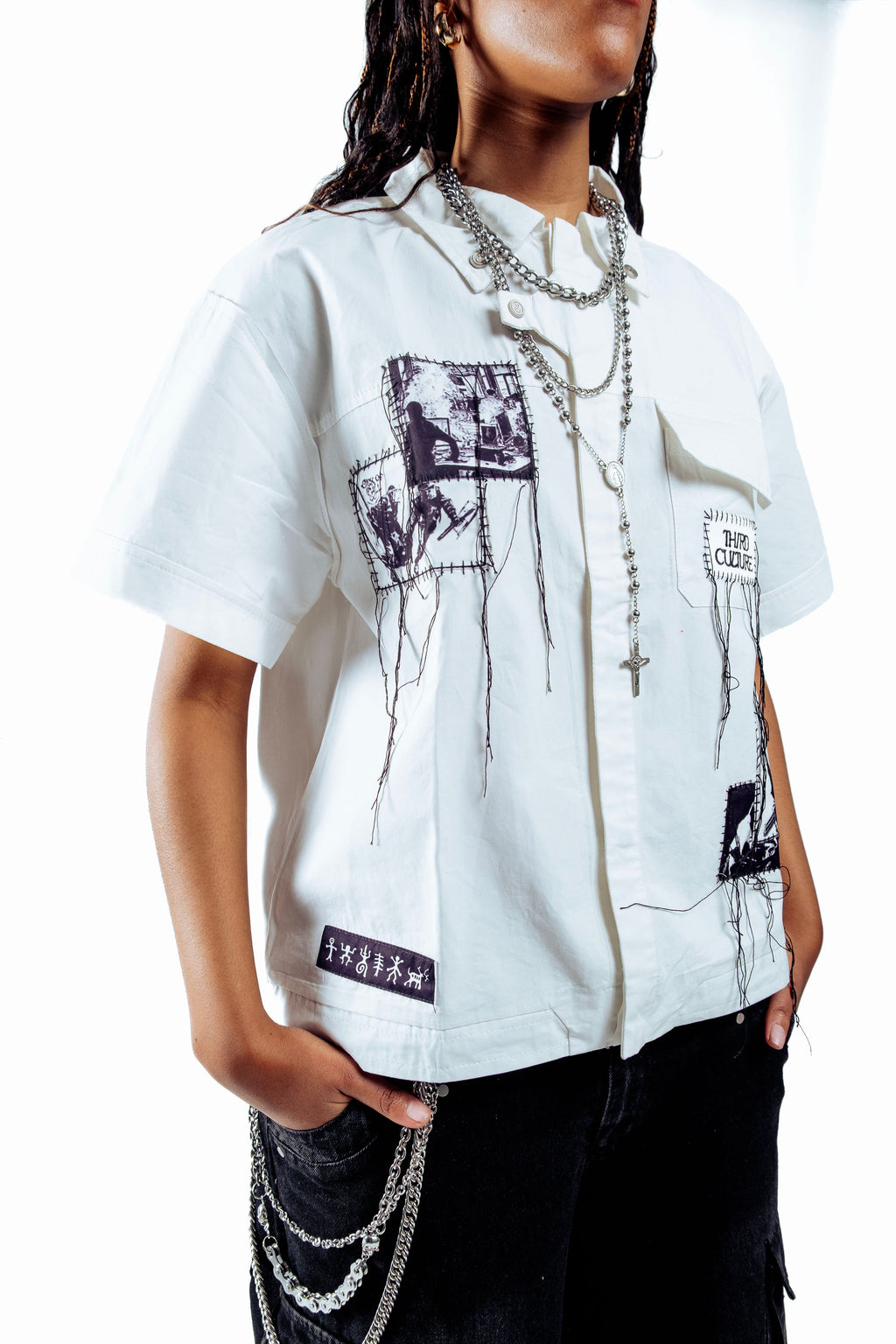 Third Culture White Combat Shirt